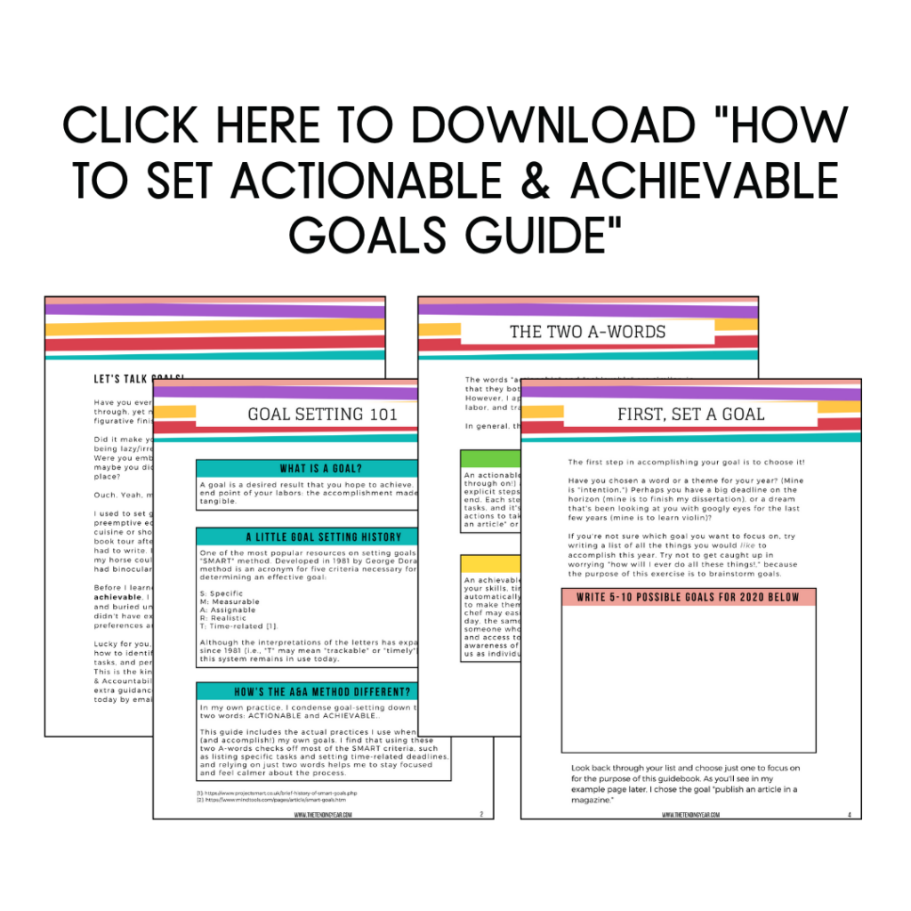 Click Here to Download How to Set Actionable and Achievable Goals Guide